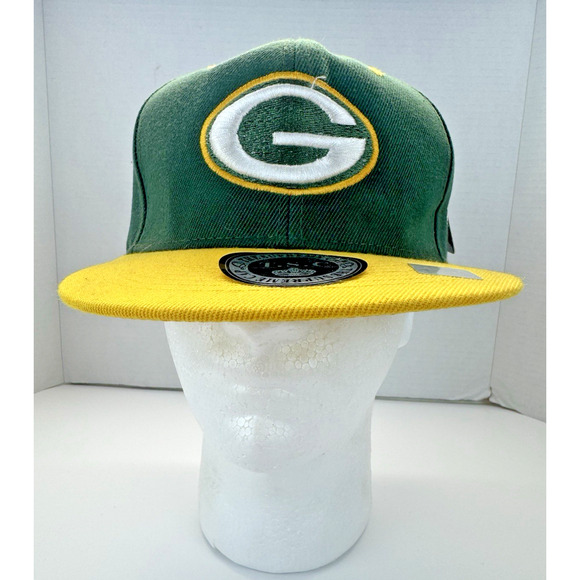 NFL Green Bay Packers Supreme Cap Green Yellow Snap-Back Hat NEW WITH TAGS!!! - Picture 2 of 7